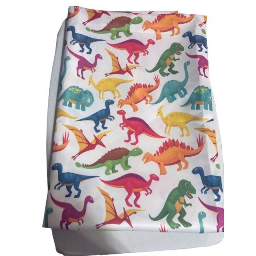 Bathroom Decor Polyester Shower Curtain Dinosaur Kid's Colorful Multicolor